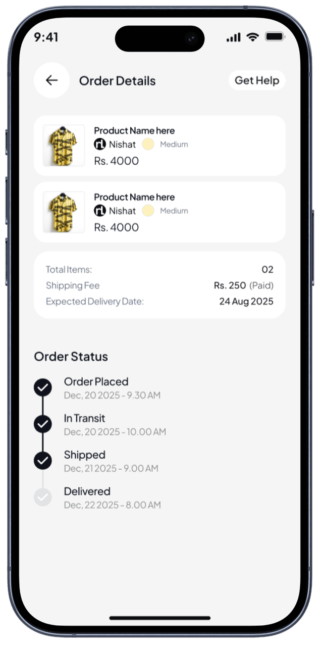 Order Tracking